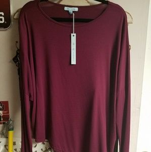 Maroon long sleeve T